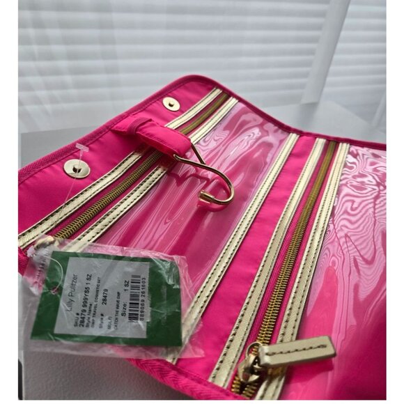 Lilly Pulitzer "Catch the Wave" Luggage Travel Bag Cosmetic Makeup Case - Picture 7 of 11